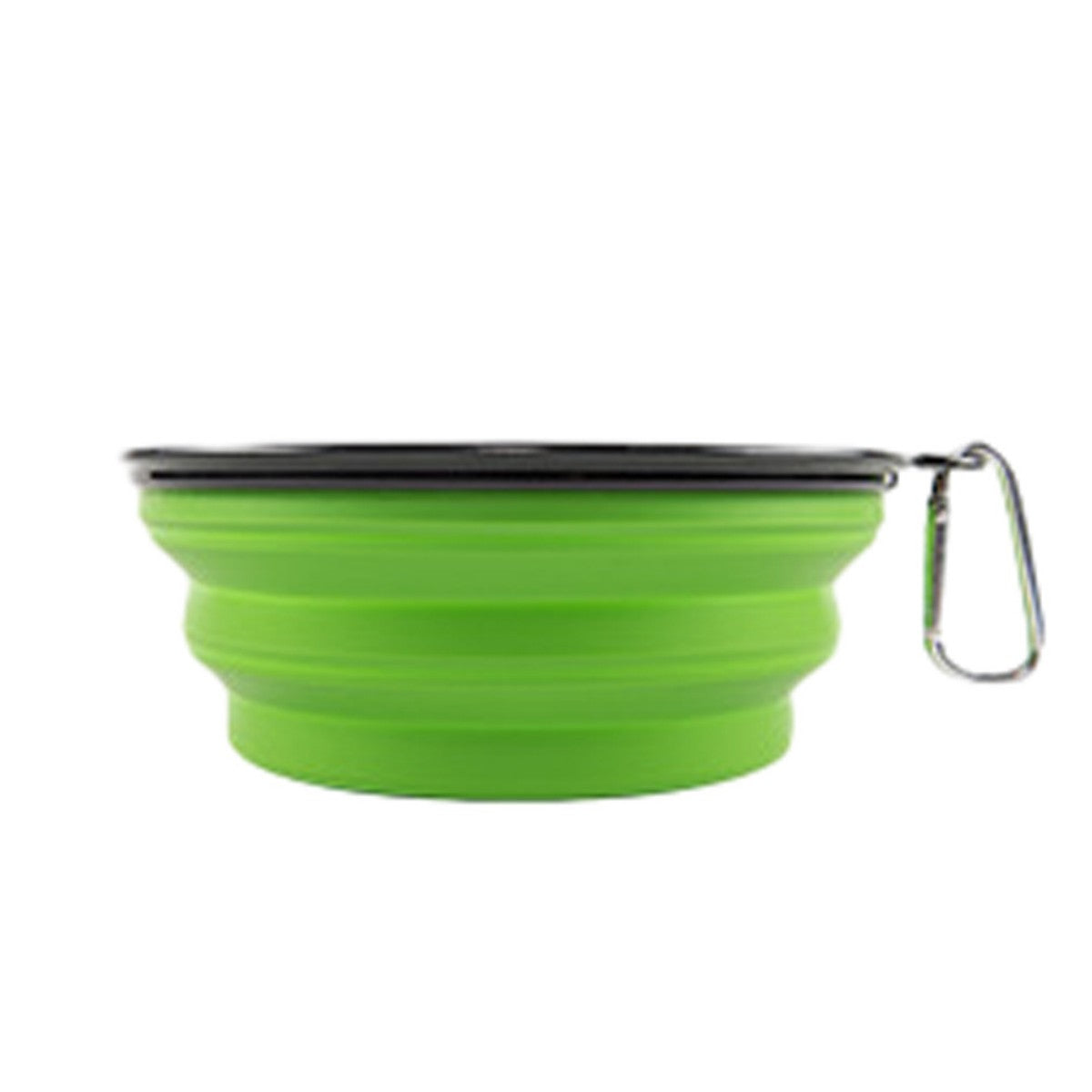 HUPSTL499 Portable 12oz Outdoor Folding Pet Food Bowl