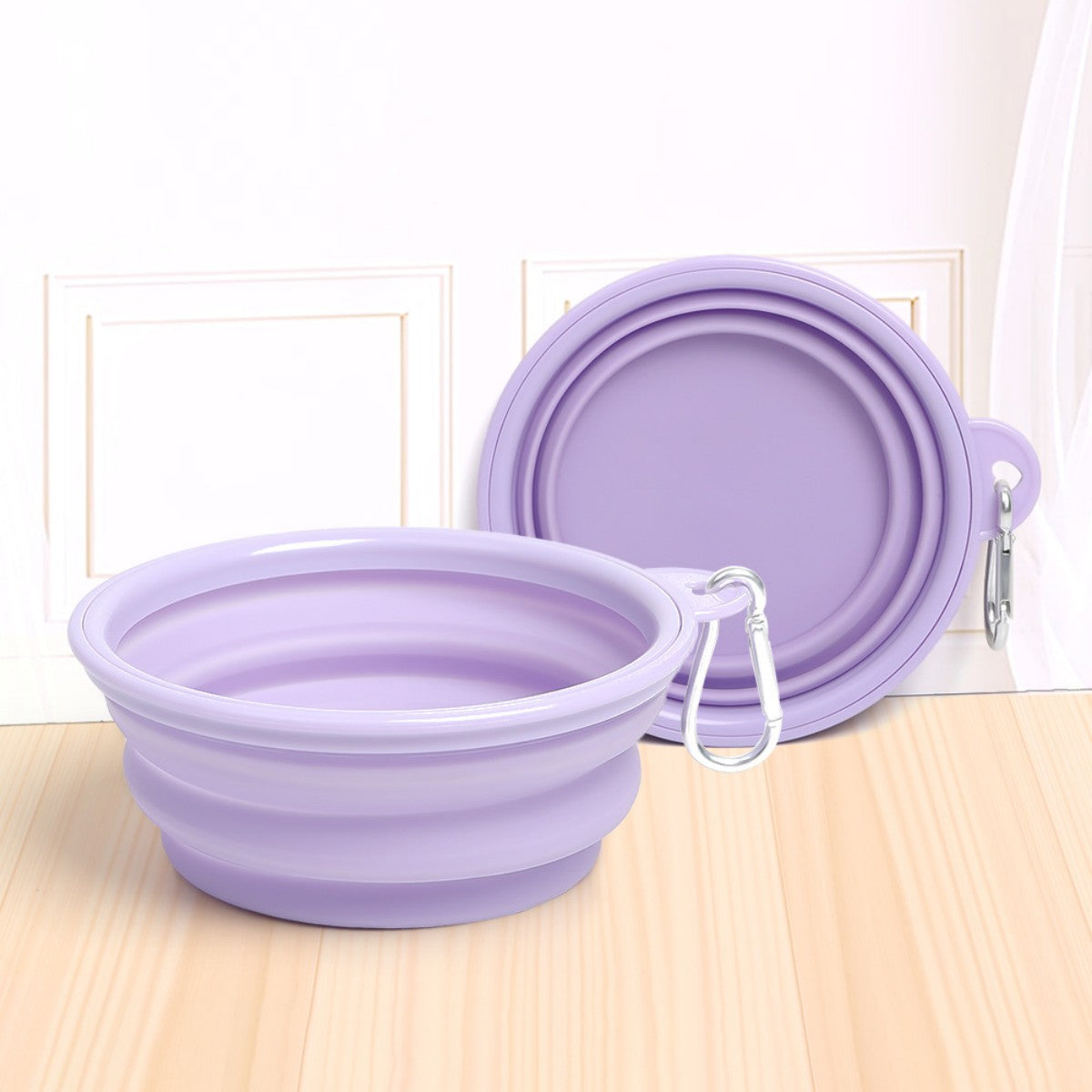 HUPSTL507 Portable 22oz Outdoor Folding Pet Bowl