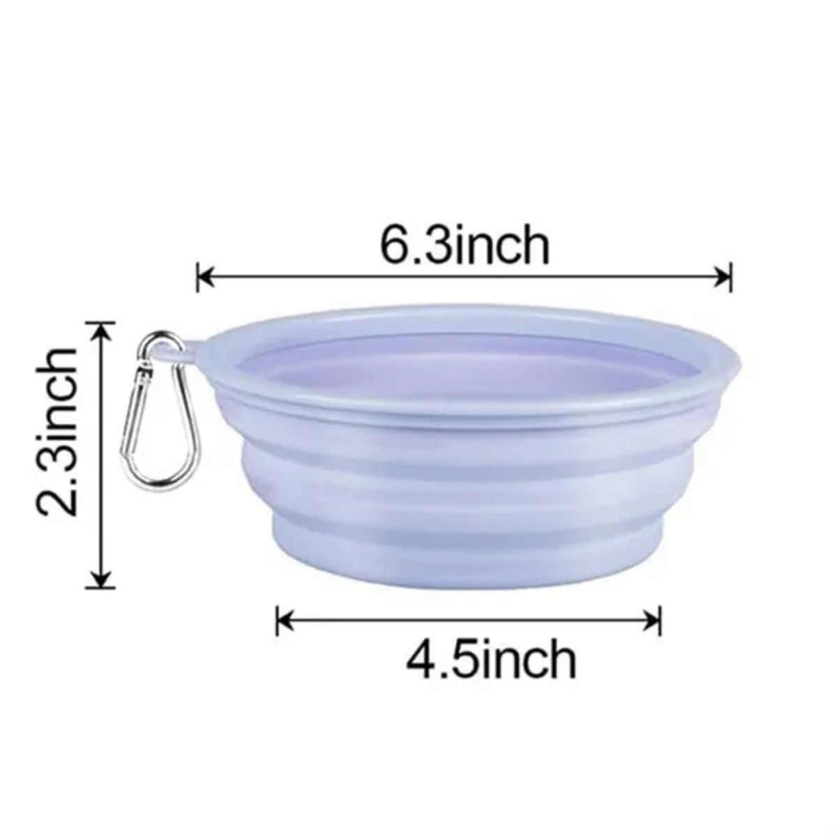 HUPSTL507 Portable 22oz Outdoor Folding Pet Bowl
