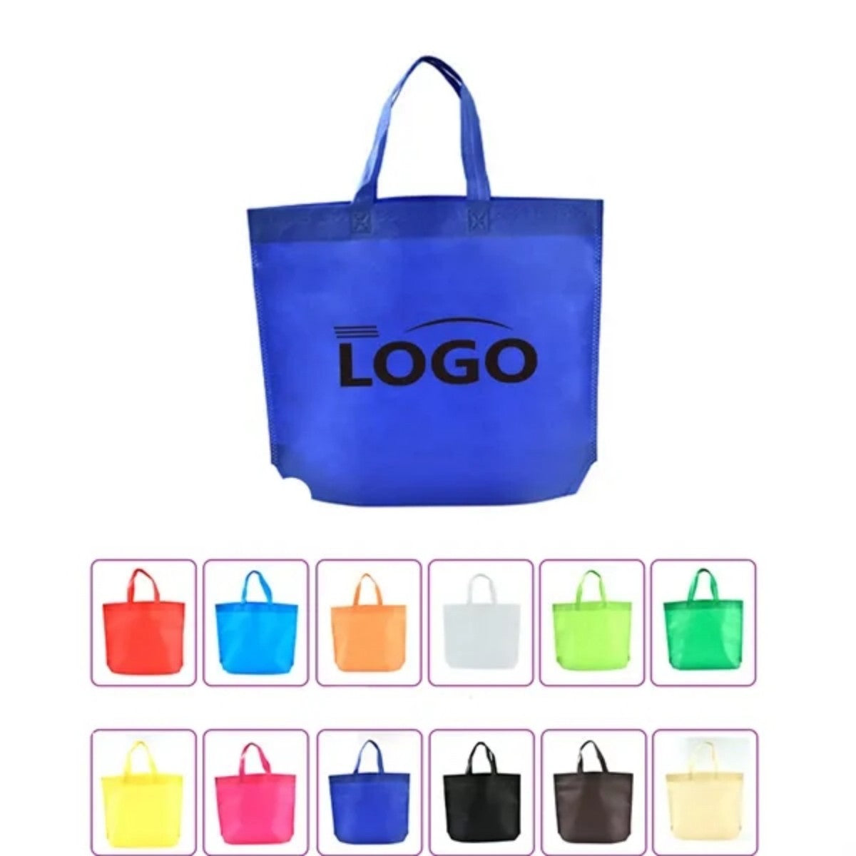 HUPSTL515 Reusable Totes Bags With Non-Woven Economy