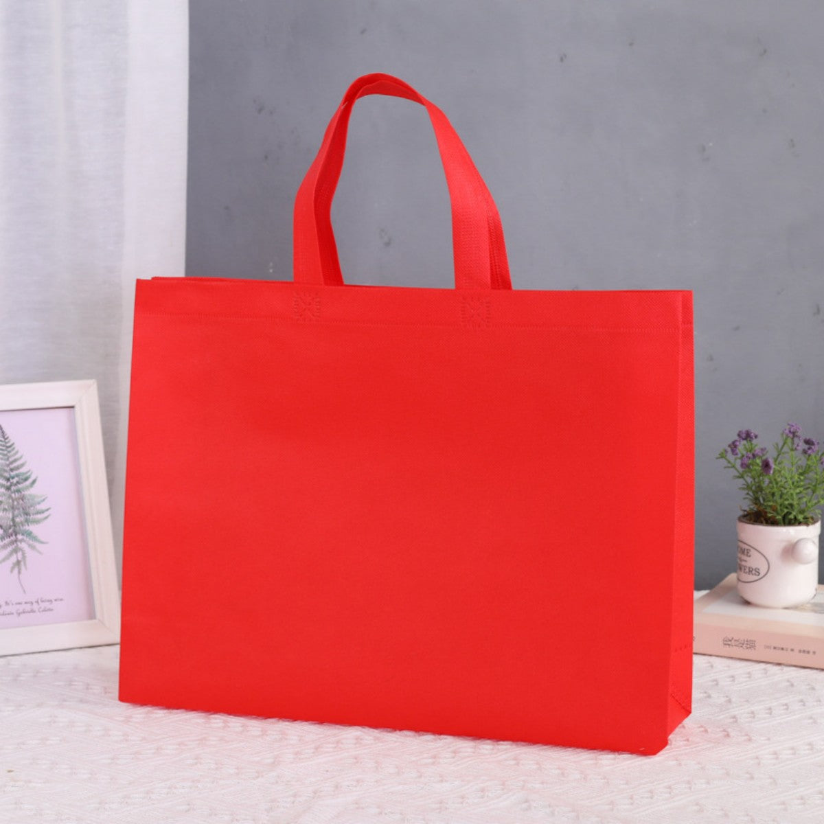 HUPSTL515 Reusable Totes Bags With Non-Woven Economy