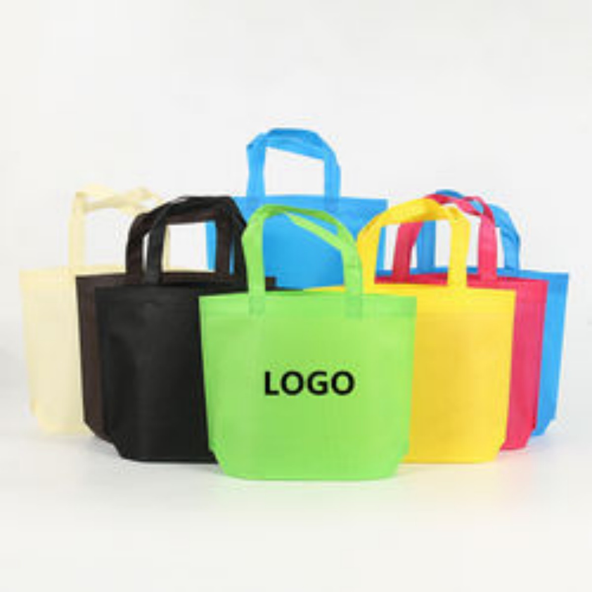 HUPSTL515 Reusable Totes Bags With Non-Woven Economy