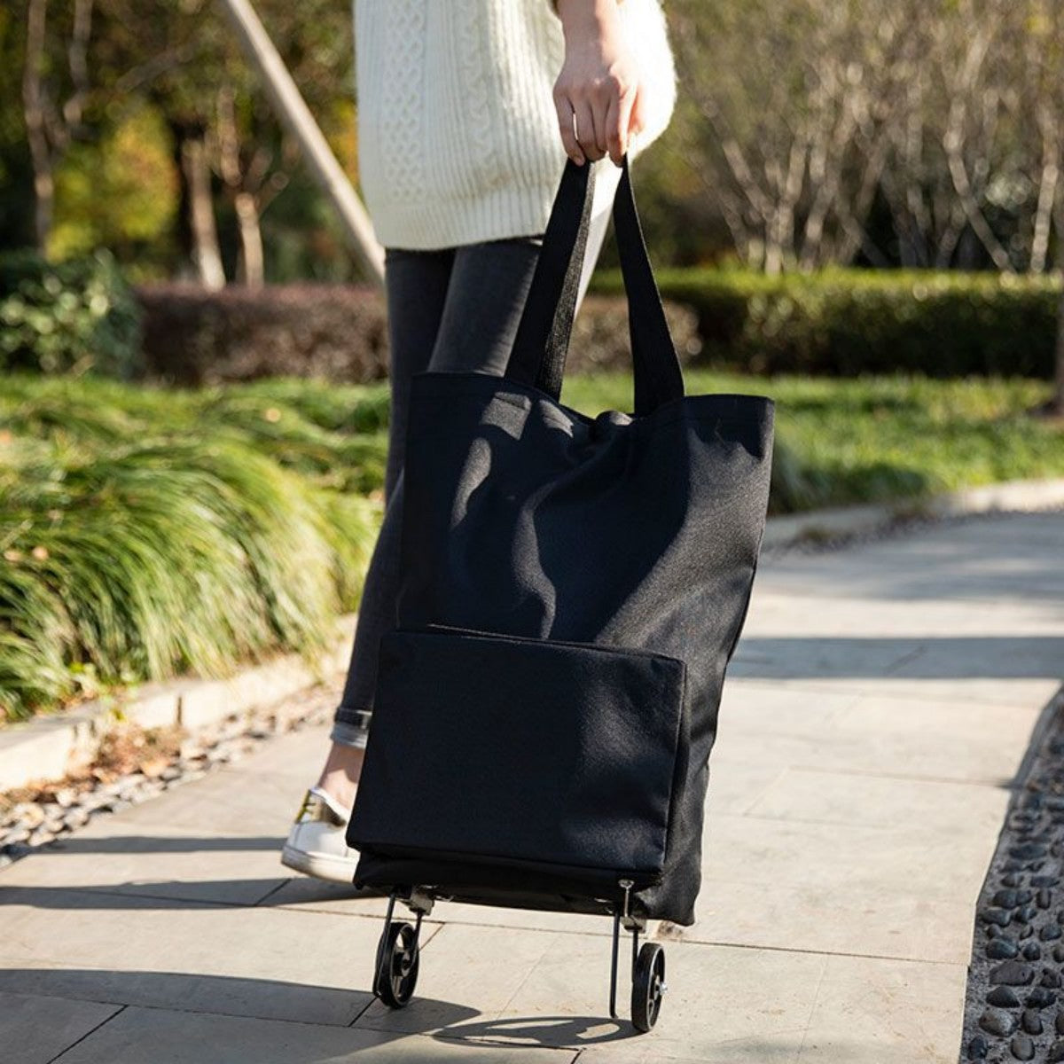 HUPSTL518 Foldable Shopping Bag with Wheels MOQ20