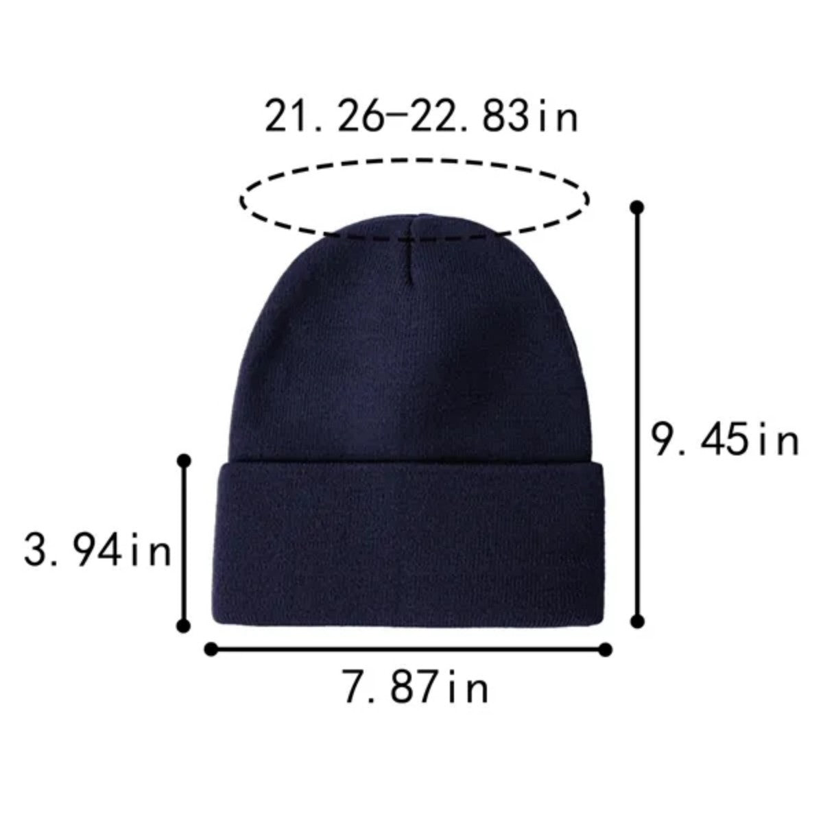 HUPSTL521 Solid Colored Knitted Hat Keeps Warm And Comfortable