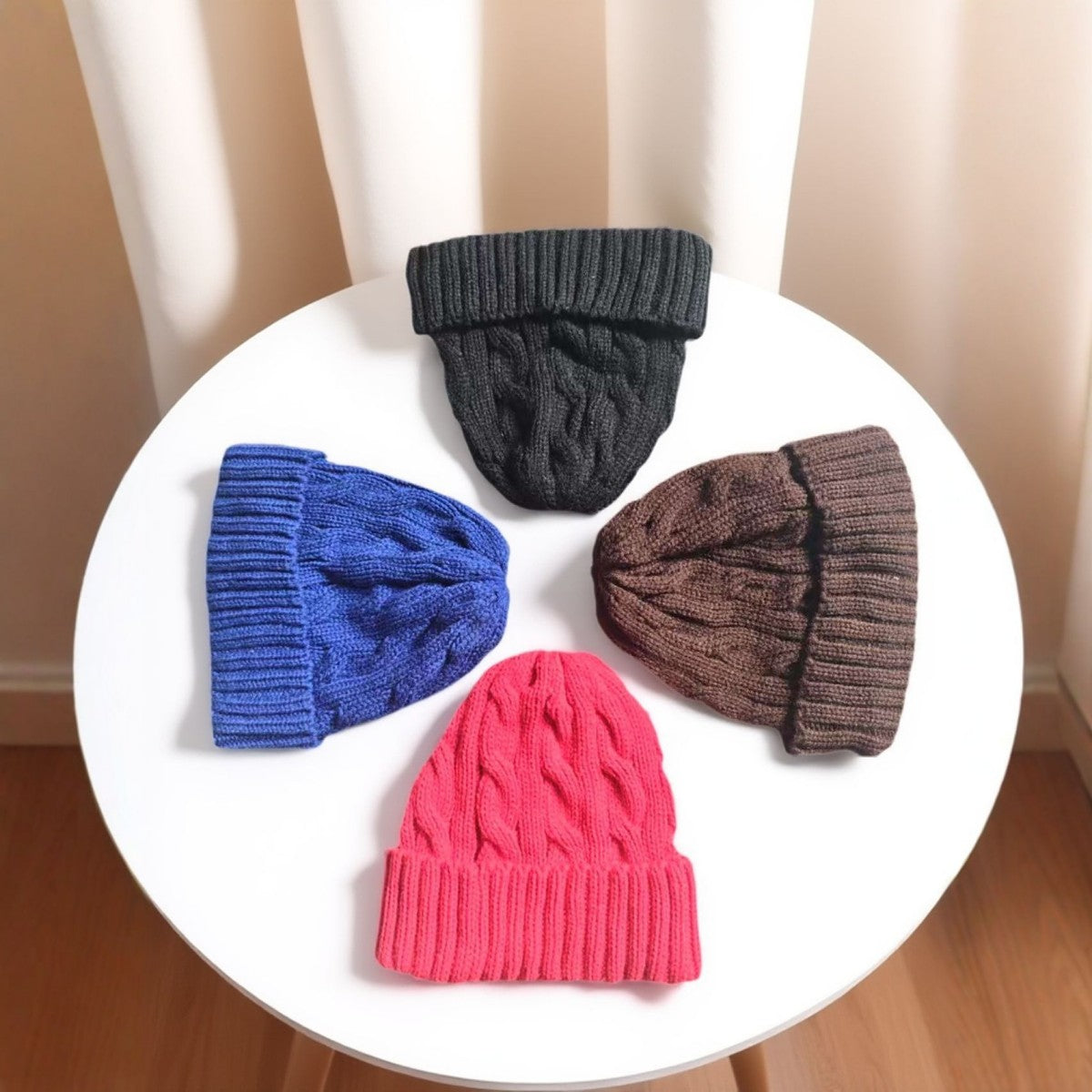 HUPSTL522 Knitted Wool Hat Keeps Warm And Comfortable