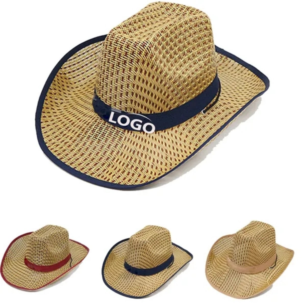 HUPSTL528 Sun Protection Lifeguard Straw Hat Cowboy
