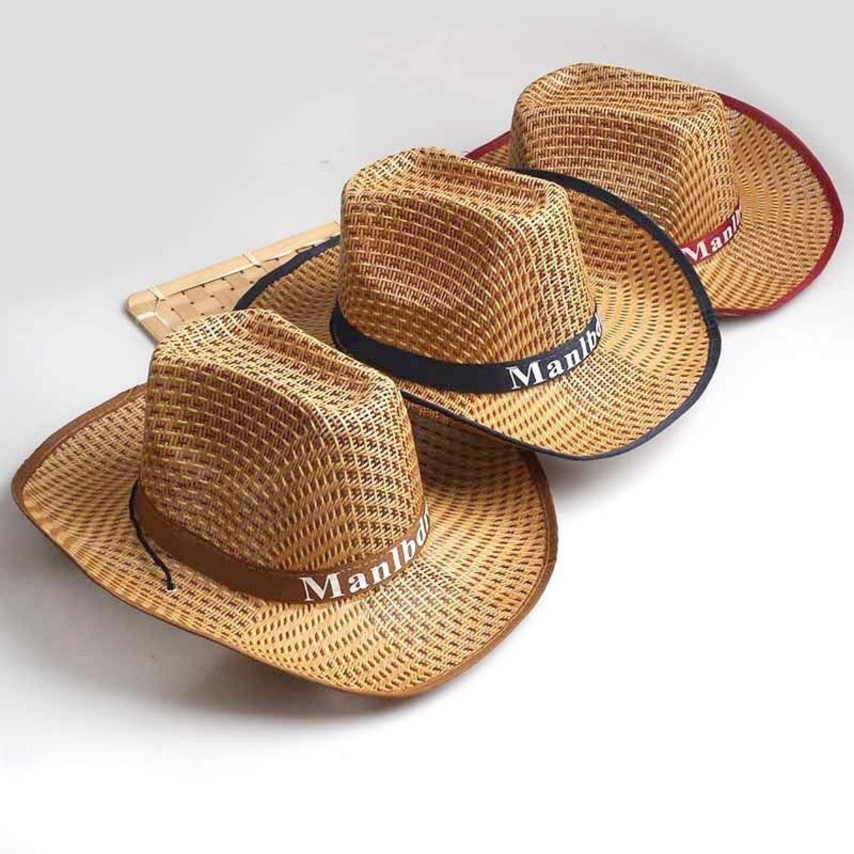 HUPSTL528 Sun Protection Lifeguard Straw Hat Cowboy