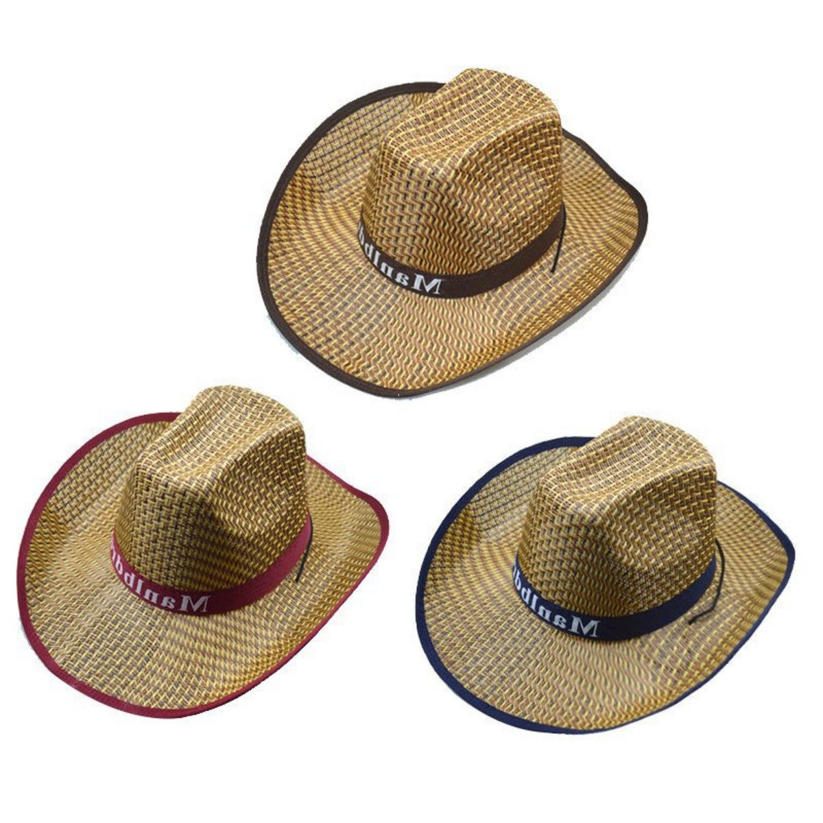 HUPSTL528 Sun Protection Lifeguard Straw Hat Cowboy
