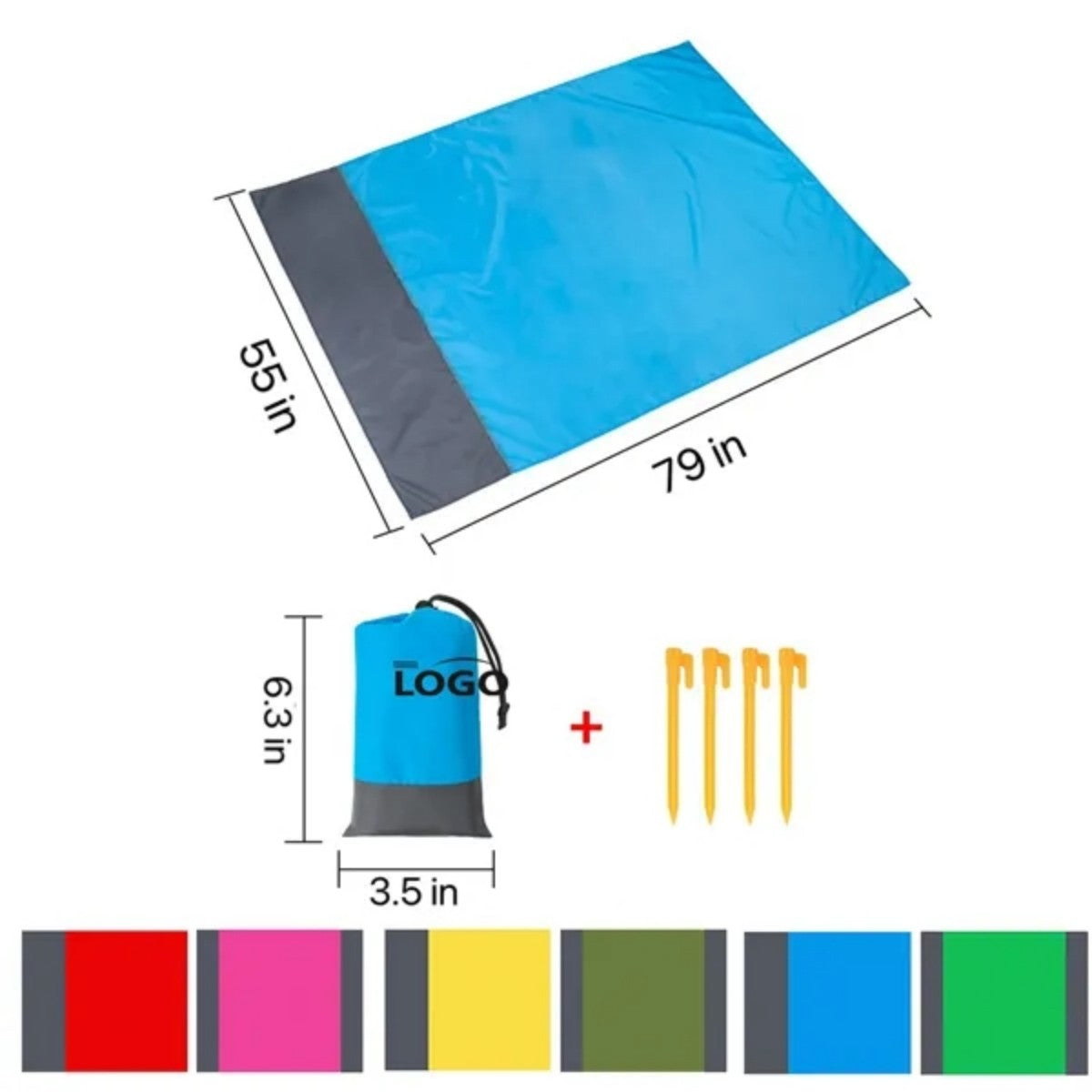 HUPSTL534 Portable Outdoor Picnic Blanket