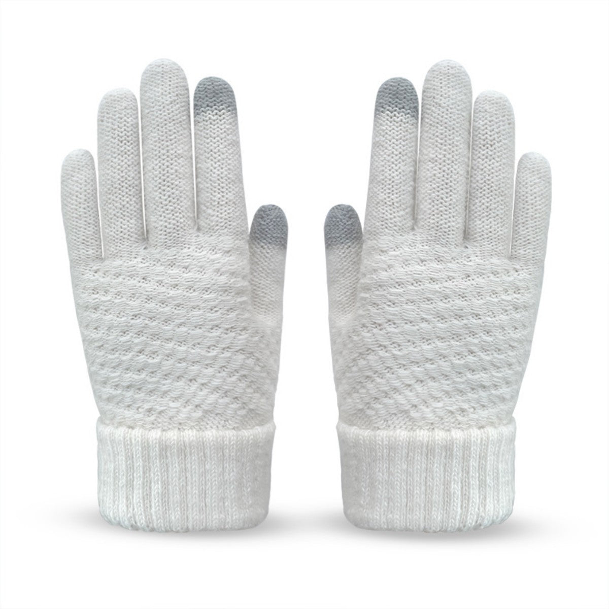 HUPSTL539 Warm Touch Screen Thickened Cold Knit Gloves