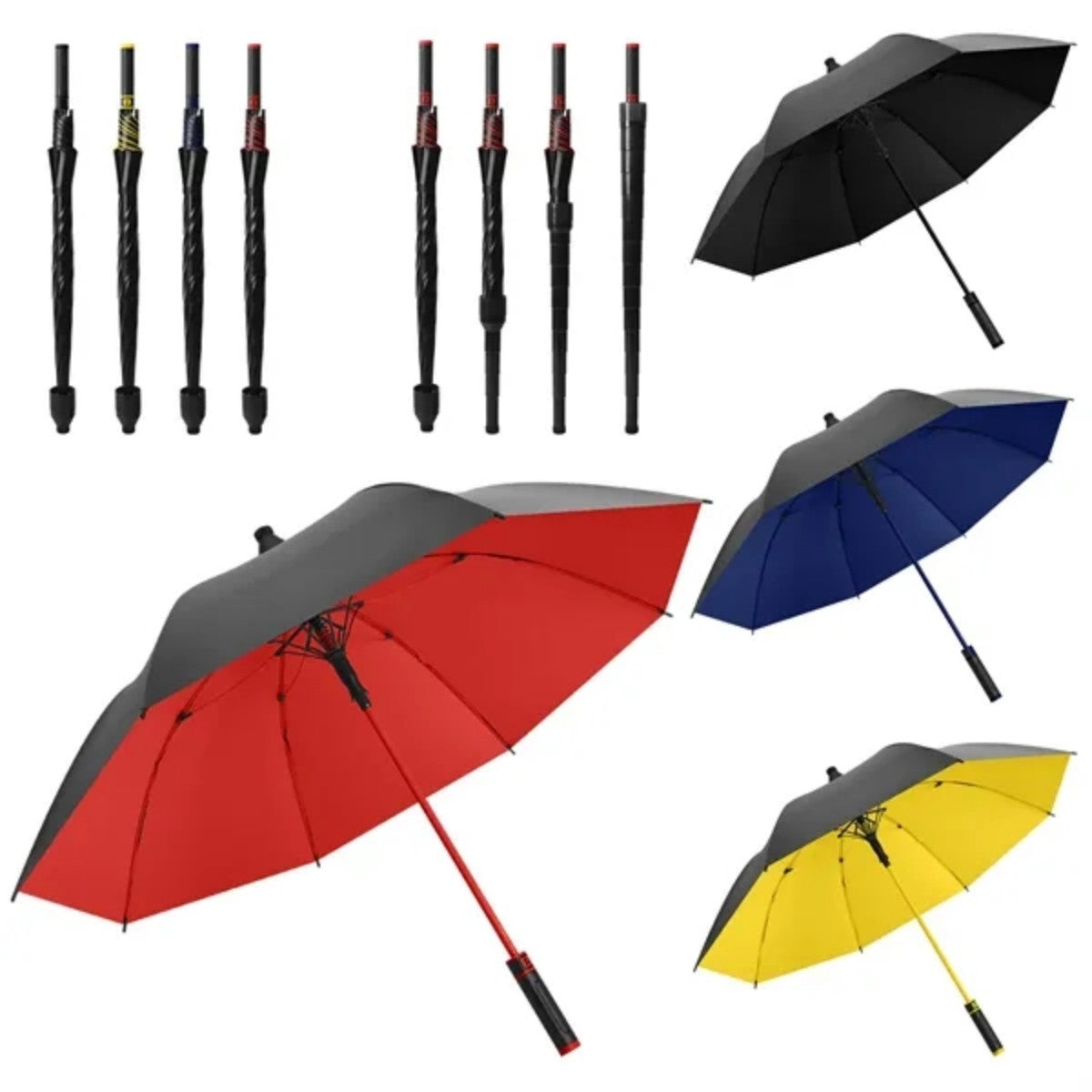 HUPSTL550Long Handle Golf Umbrella With Waterproof Cover