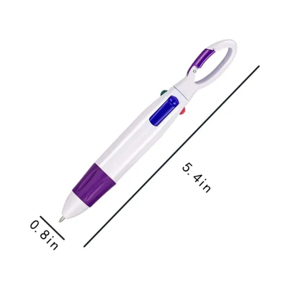 HUPSTL557Four-Color Ballpoint Pen With Anti-Loss Button