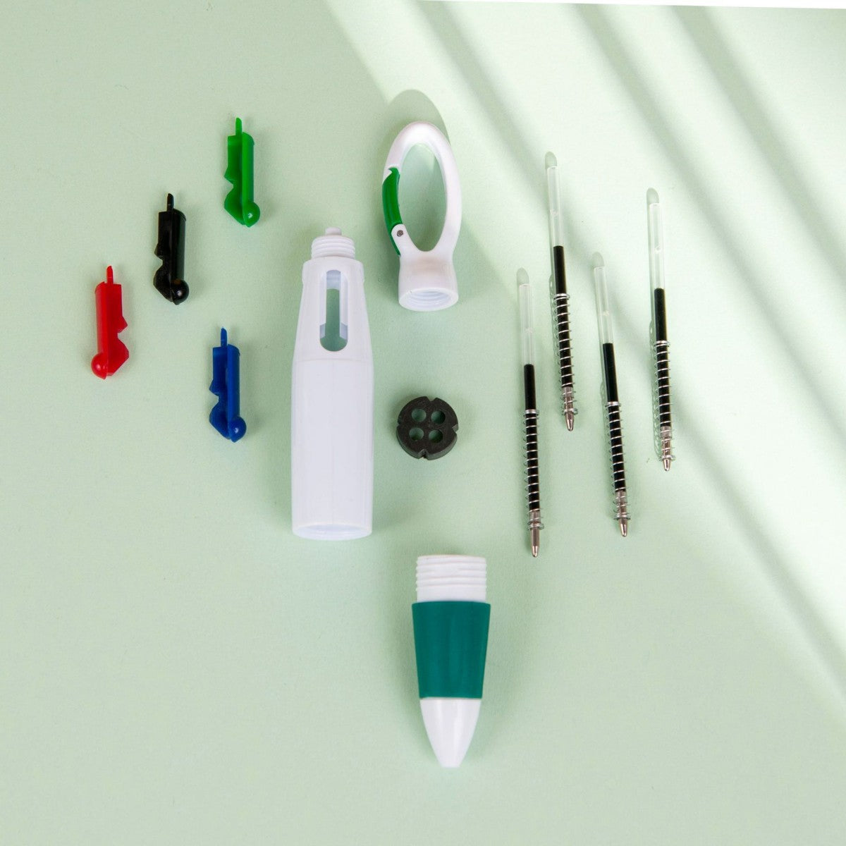 HUPSTL559 Four-color Ballpoint Pen With Buckle