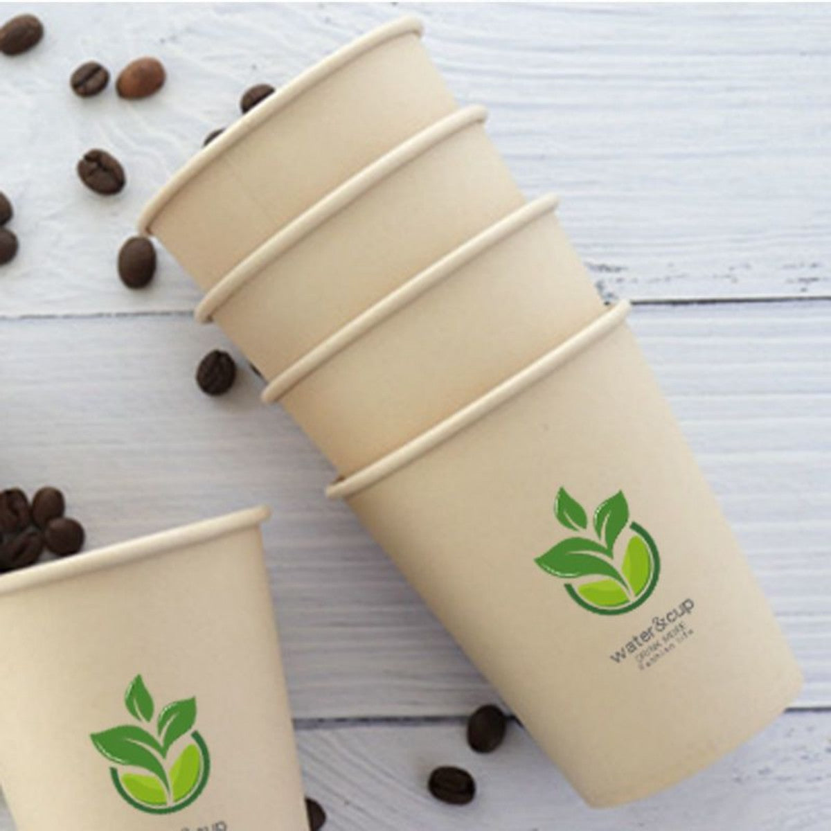 HUPSTL569Full Color 9 OZ Thick Paper Coffee Cup MOQ500