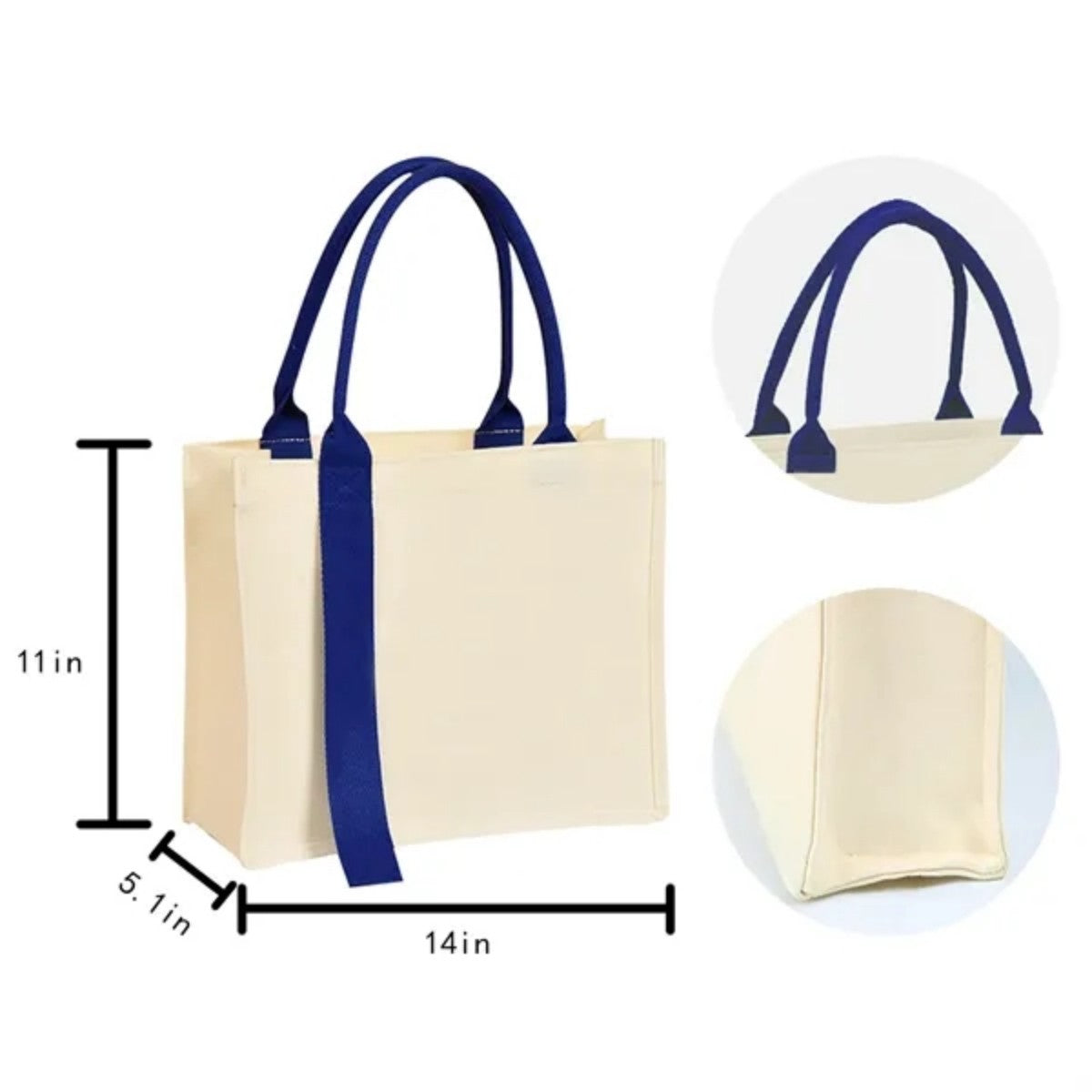 HUPSTL573Canvas Bag Custom Ribbon Tote Diagonal Shoulder