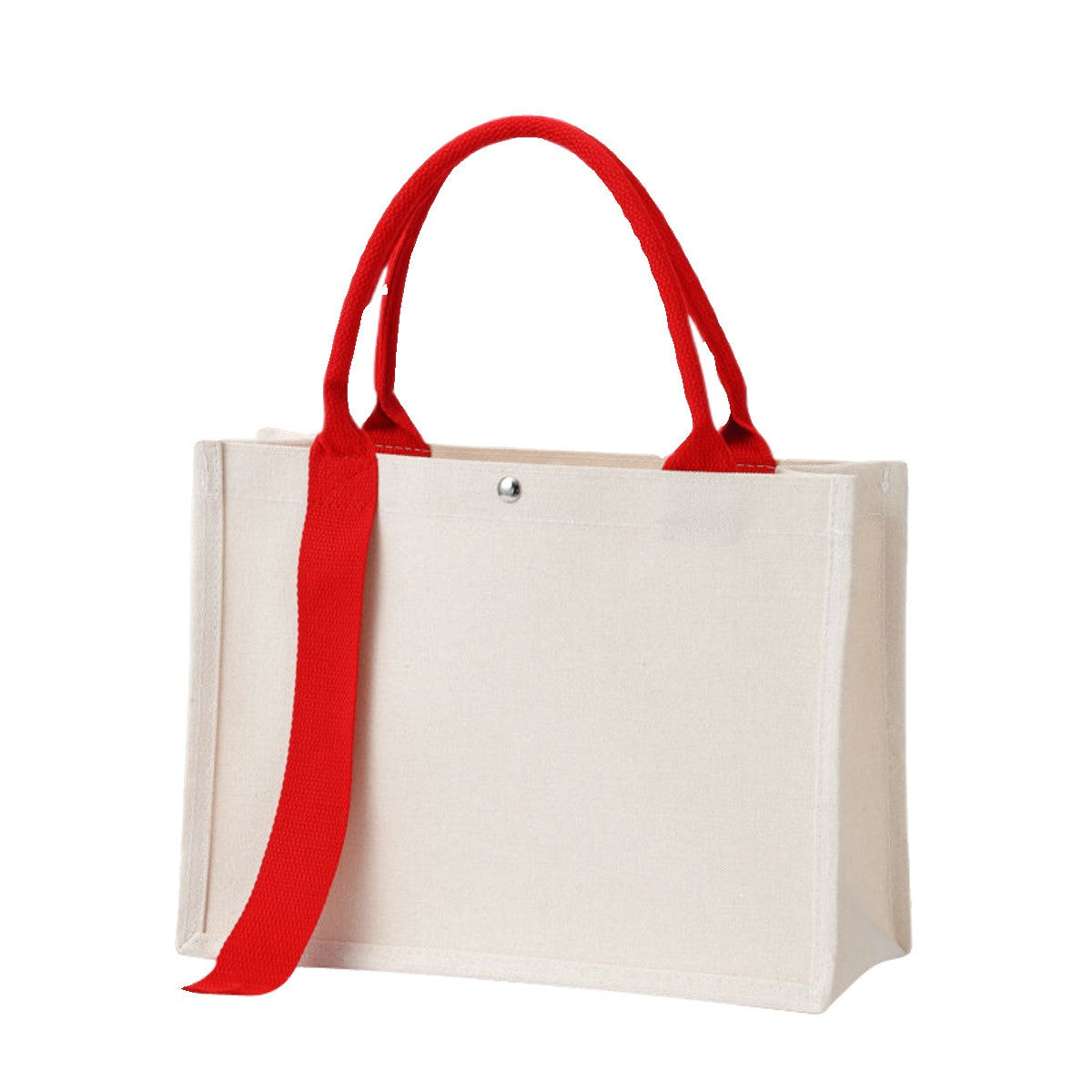 HUPSTL573Canvas Bag Custom Ribbon Tote Diagonal Shoulder