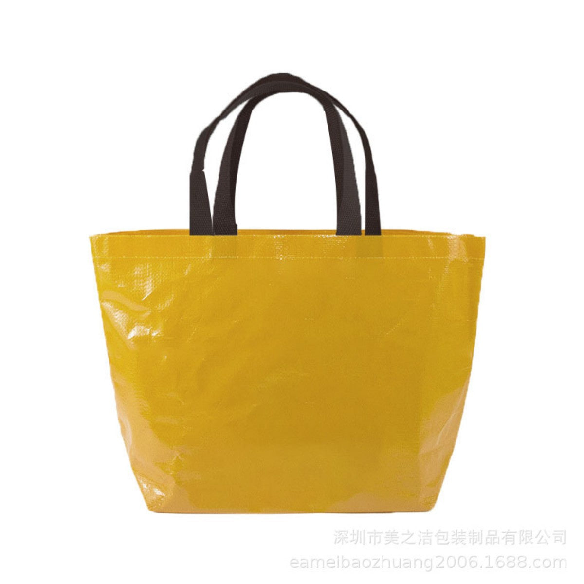 HUPSTL574Laminated Handheld Woven Bag