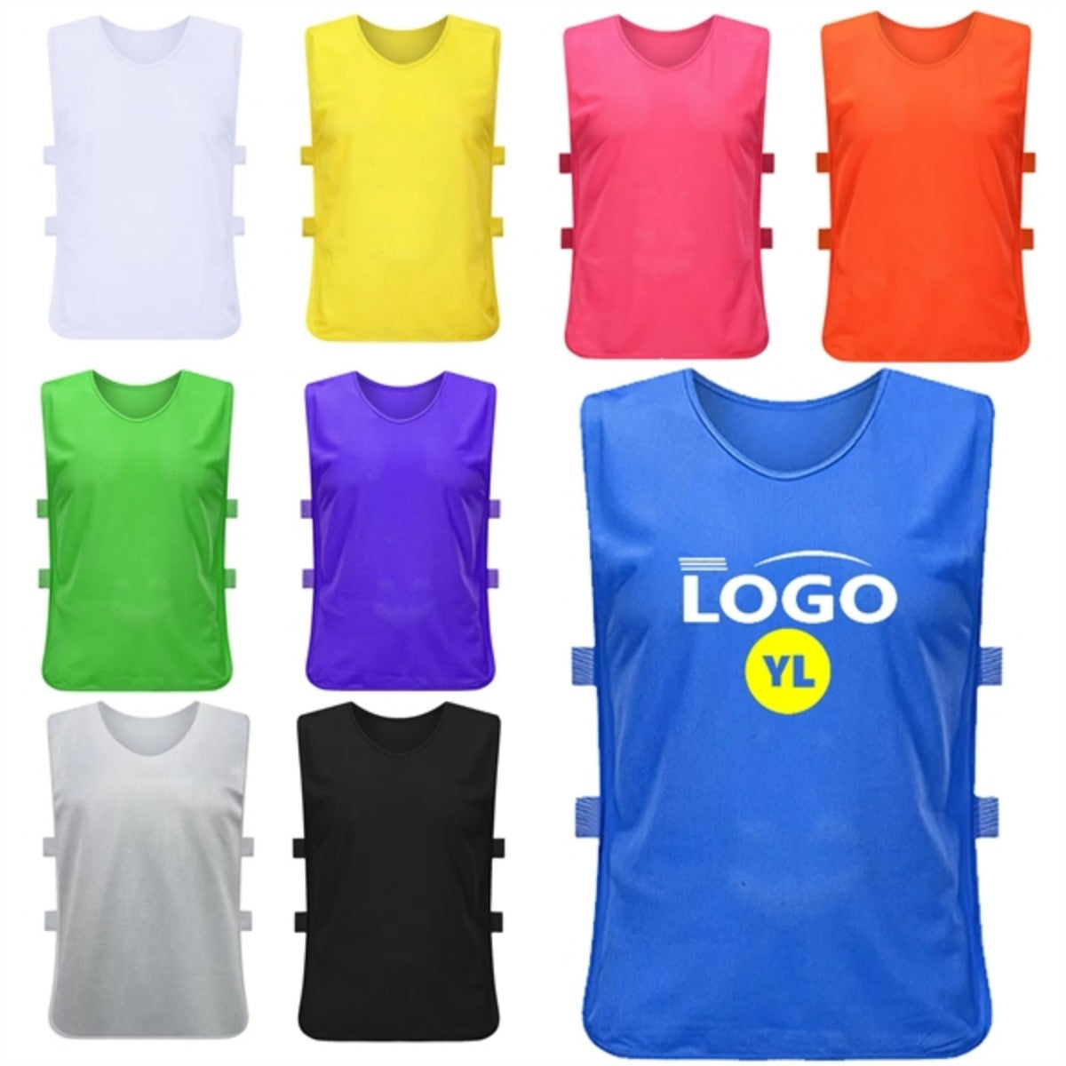 HUPSTL576Adjustable Mesh Soccer Jersey