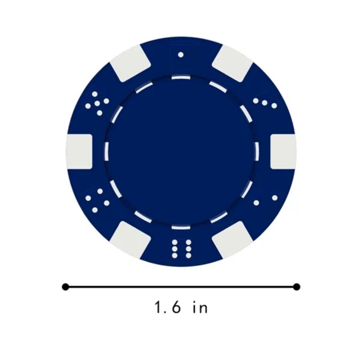 HUPSTL588Abs Poker Chips On Both Sides