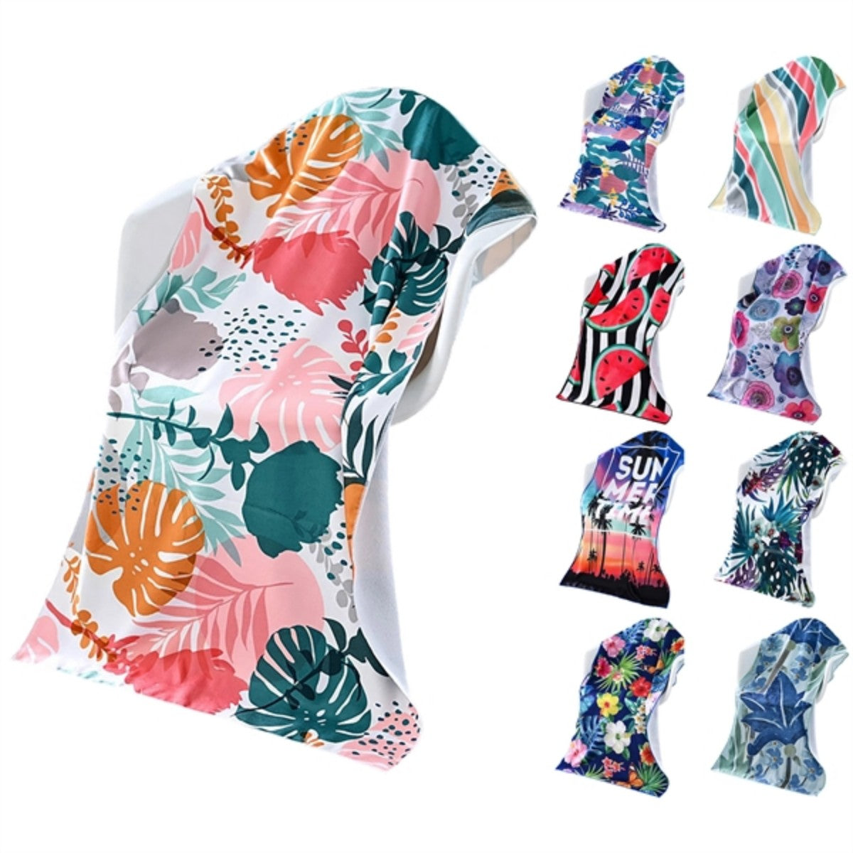 HUPSTL604MOQ 50pcs 28" x 60" Super Absorbent Microfiber Beach Towel