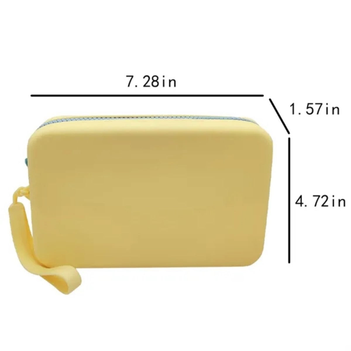 HUPSTL624Silicone Makeup Bag Portable Zipper Storage