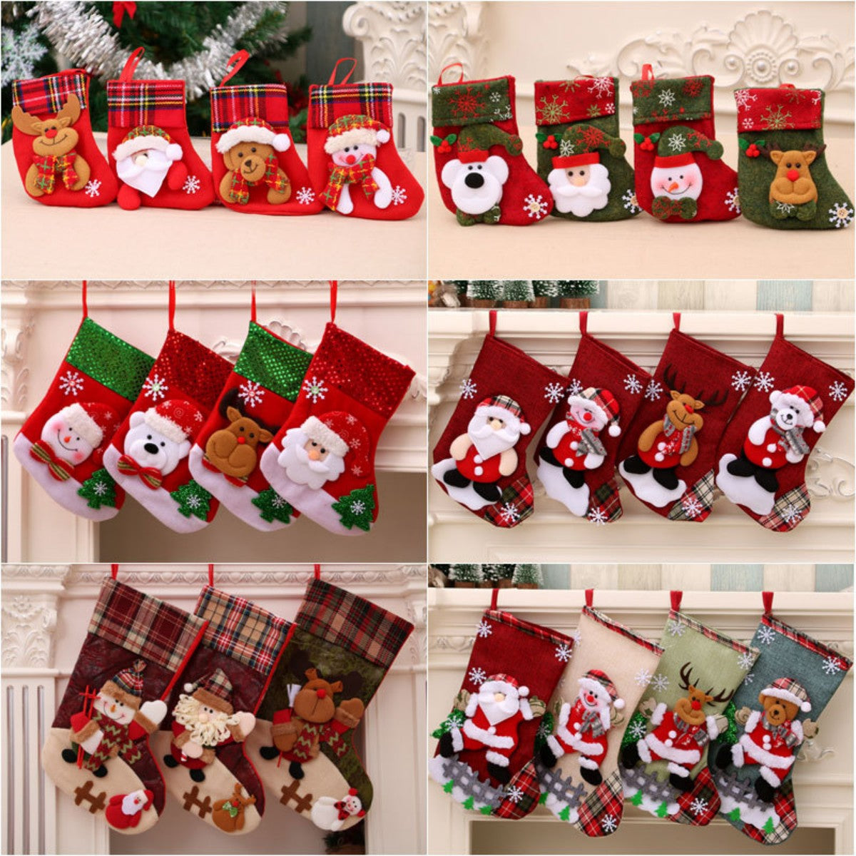 HUPSTL627Christmas Stocking OrnamentChristmas Gift Bag Pendant