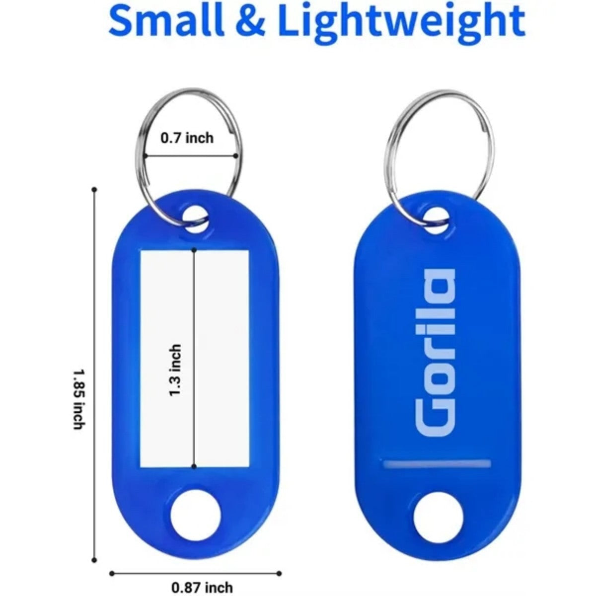 Key Tags With Ring And Label Window | HUPSTL629