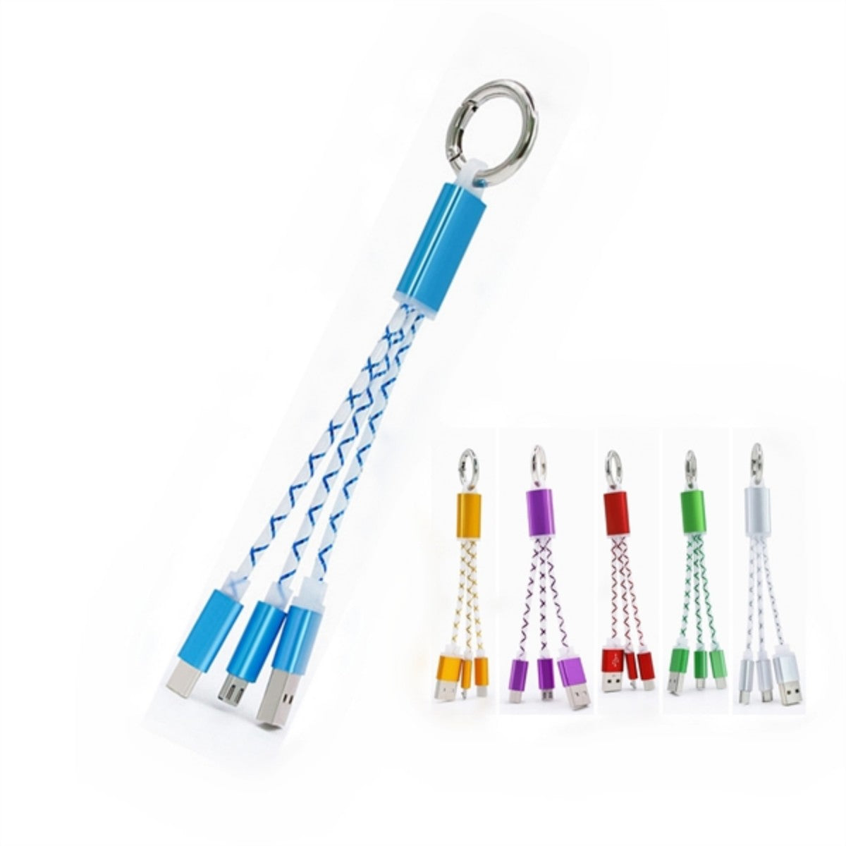 HUPSTL6362 in 1 Charging Cable Keychain