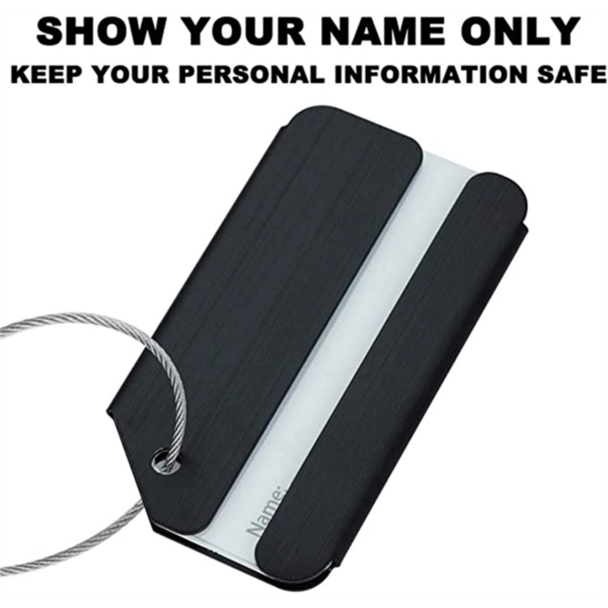 HUPSTL645Aluminum Luggage Tag