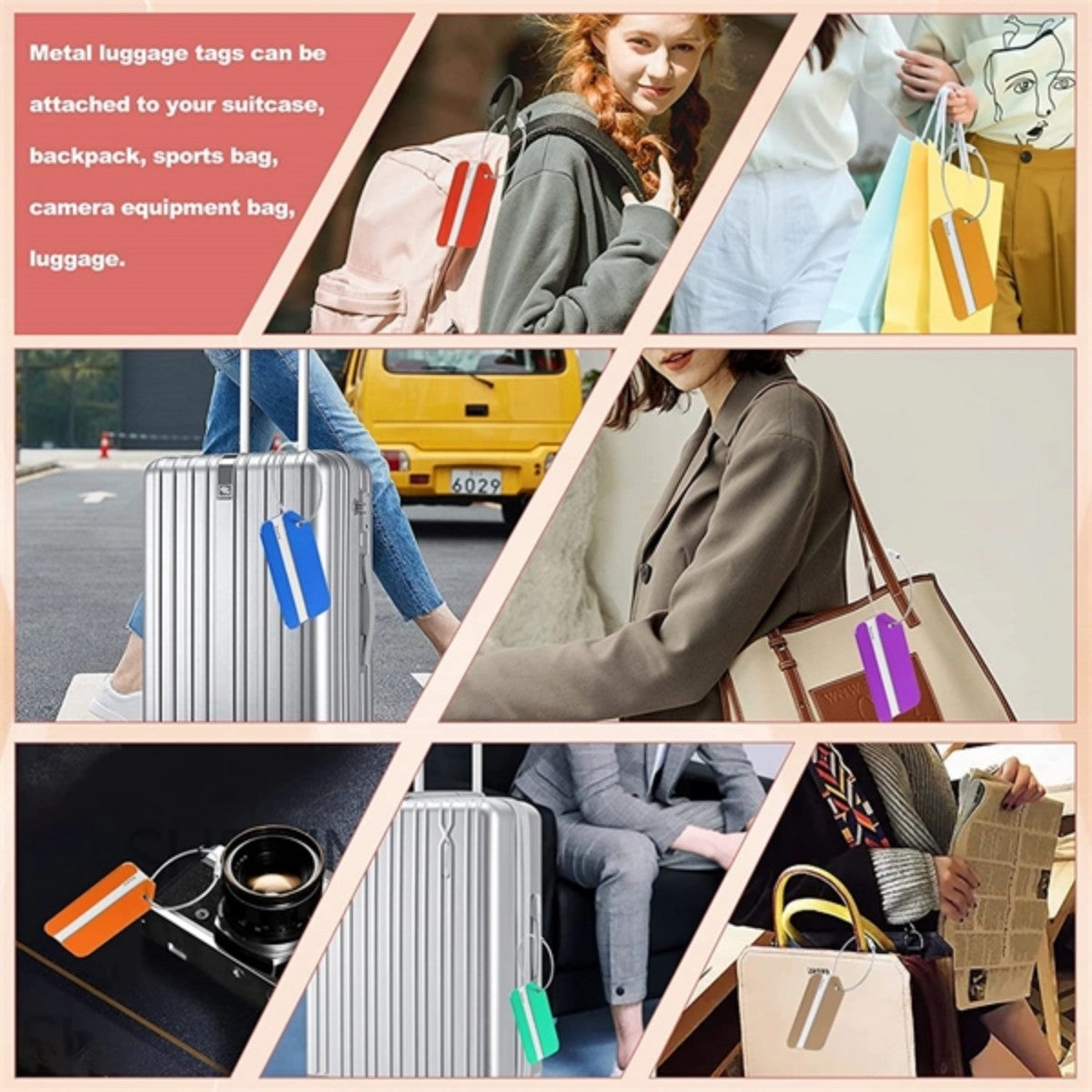 HUPSTL645Aluminum Luggage Tag