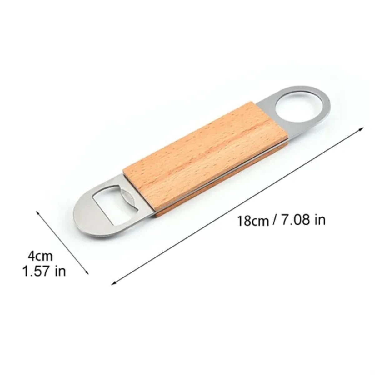HUPSTL652Portable Wood Bottle Opener