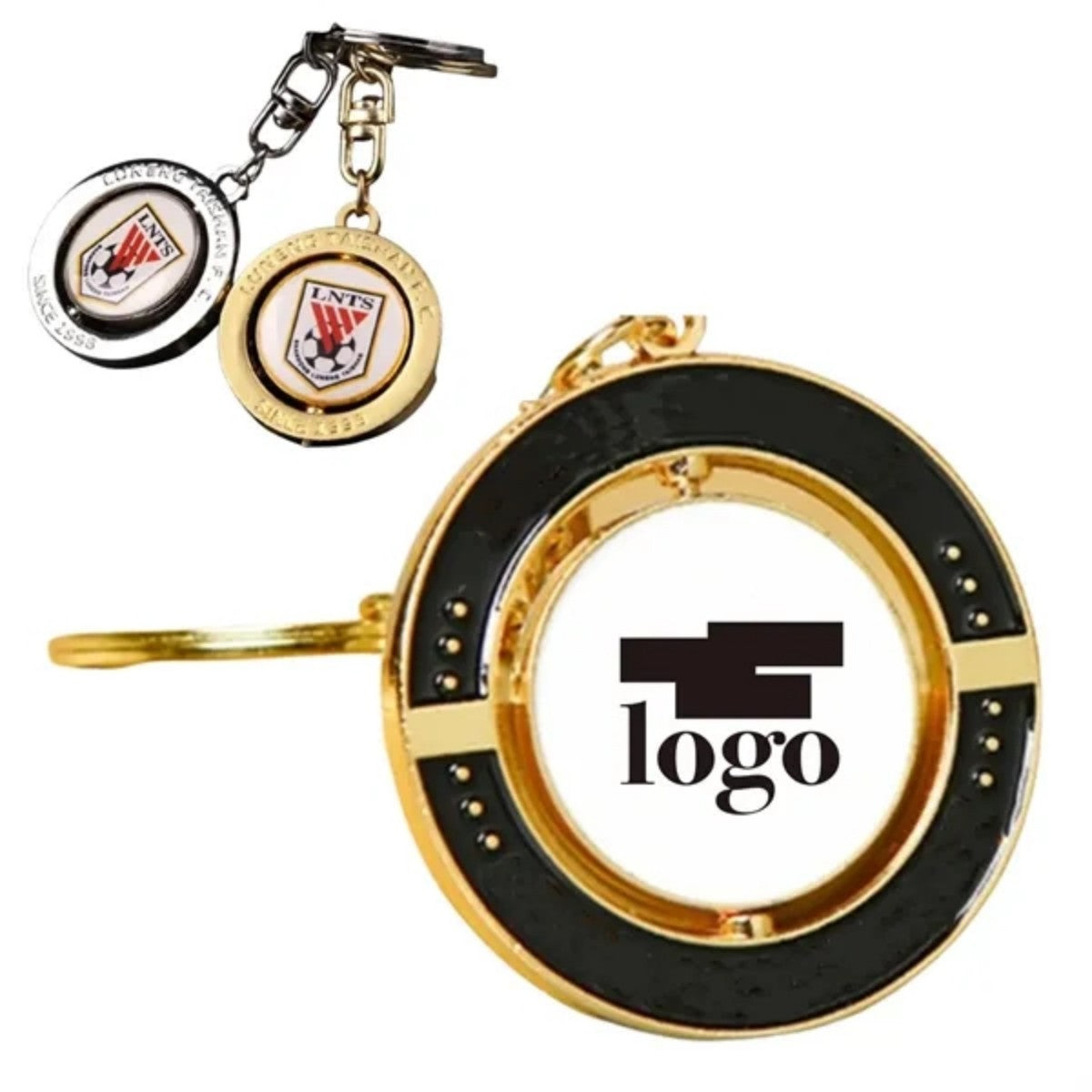HUPSTL657Rotating Metal Keychain