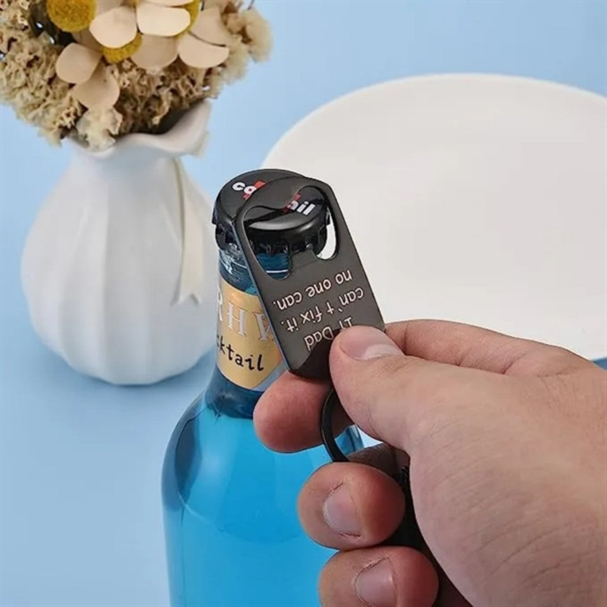 HUPSTL660Dad Keychain Key Rings