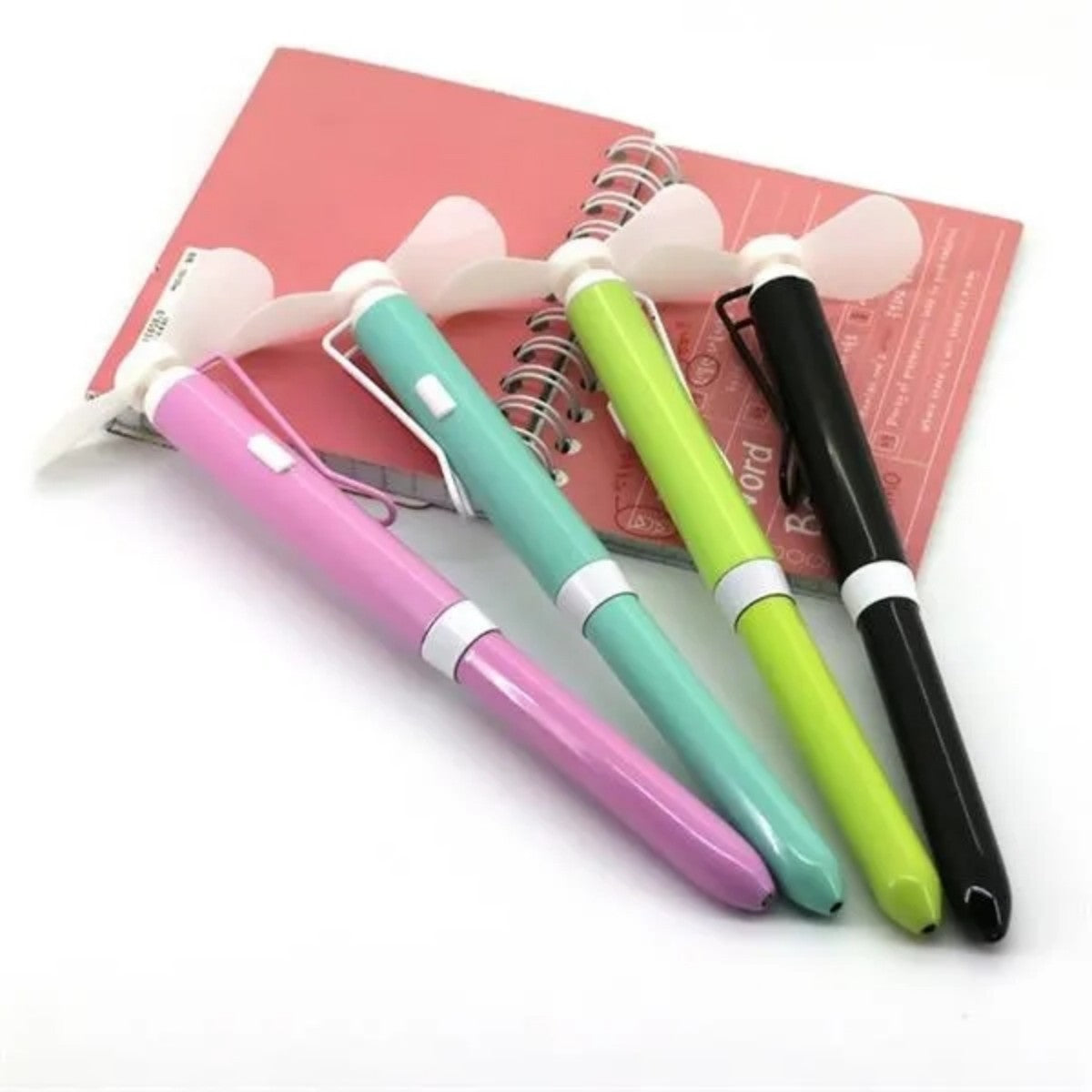 HUPSTL682Handheld Mini Fan With Ballpoint Pen