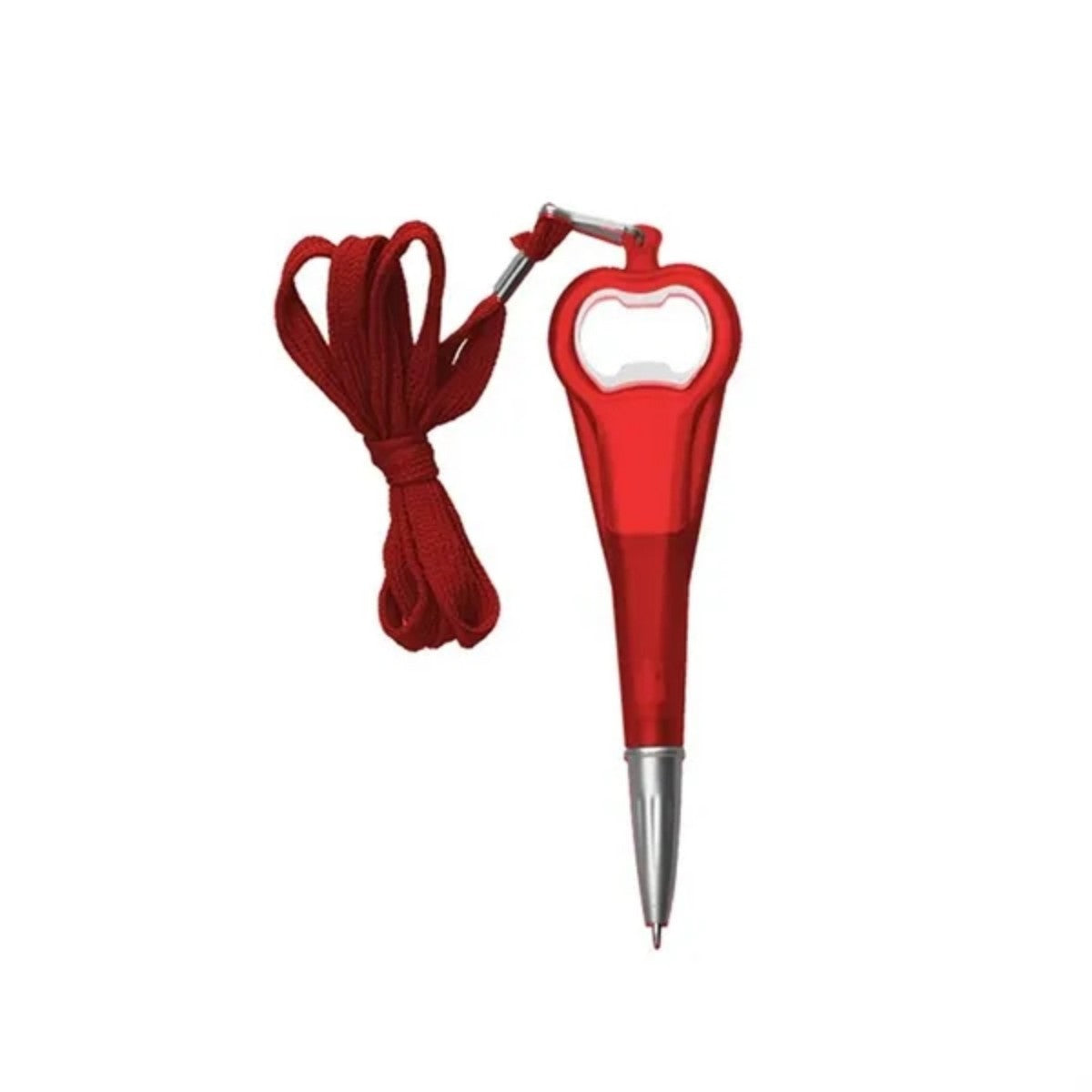 HUPSTL683Multifunction Bottle Opener Ballpoint Pen With Lanyard