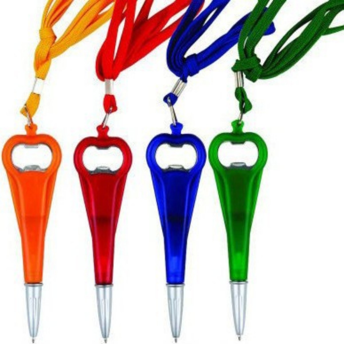 HUPSTL683Multifunction Bottle Opener Ballpoint Pen With Lanyard