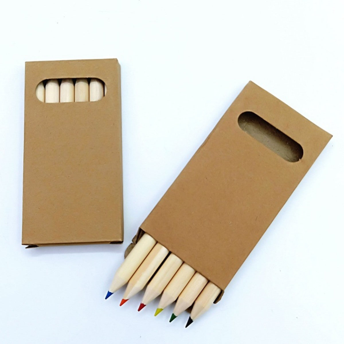 HUPSTL6866 Colored Kraft Paper Boxes Pencil Set