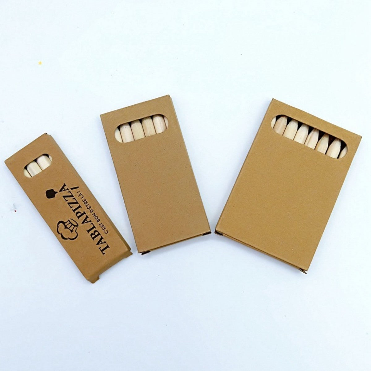 HUPSTL6866 Colored Kraft Paper Boxes Pencil Set