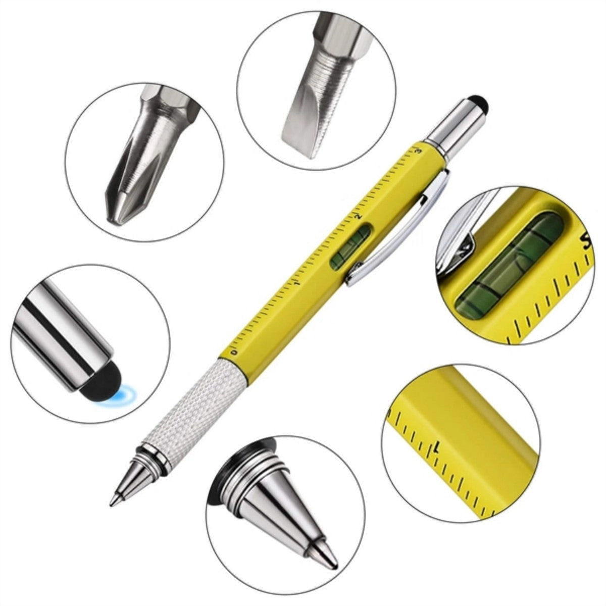 HUPSTL6946 In 1 Multitool Ballpoint Pen