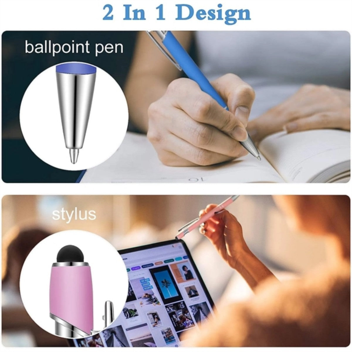 HUPSTL7032 In 1 Ballpoint Pen With Stylus Tip