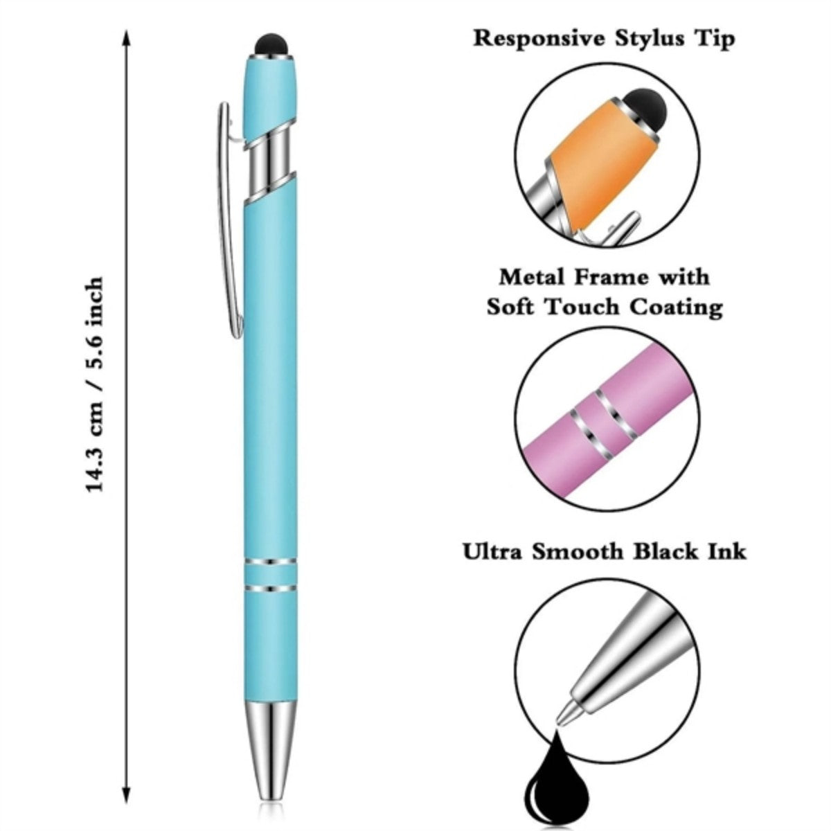 HUPSTL7032 In 1 Ballpoint Pen With Stylus Tip