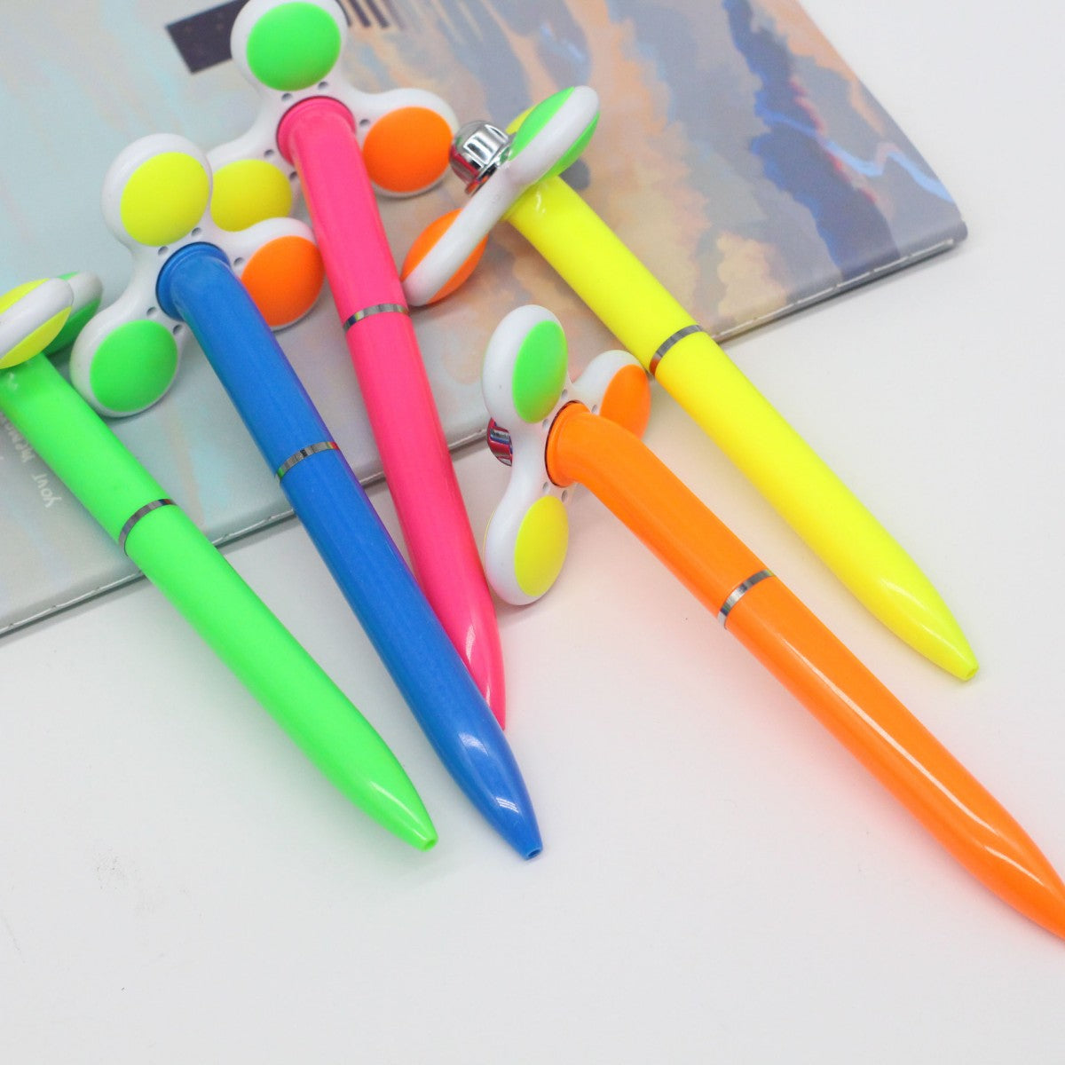 HUPSTL707Candy Colored Fidget Spinner Pen