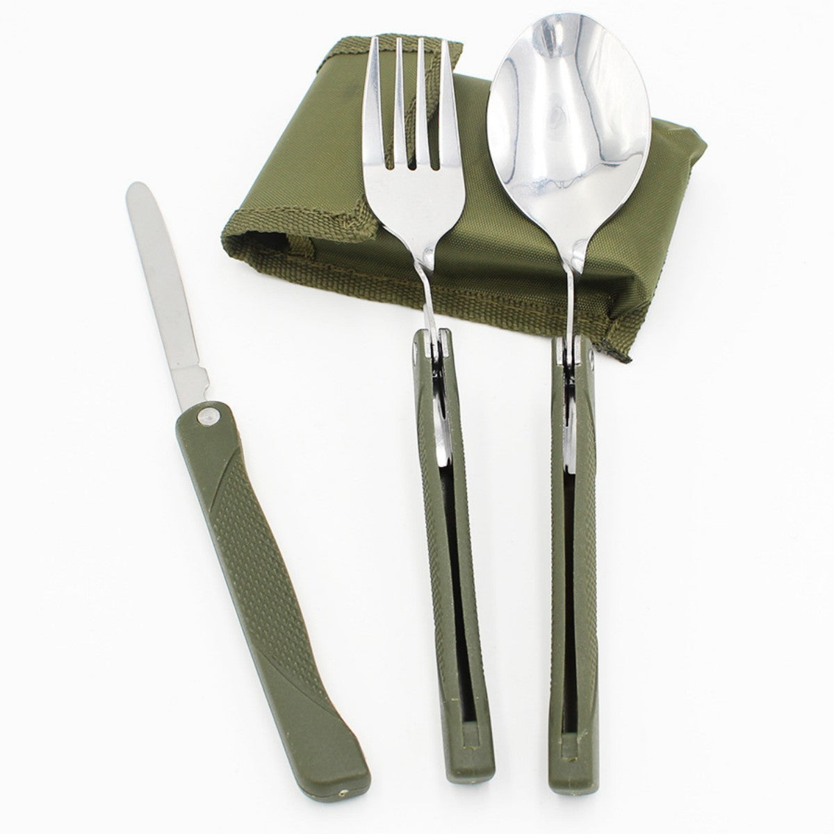 HUPSTL709 Camping Fork Spoon Knife Set