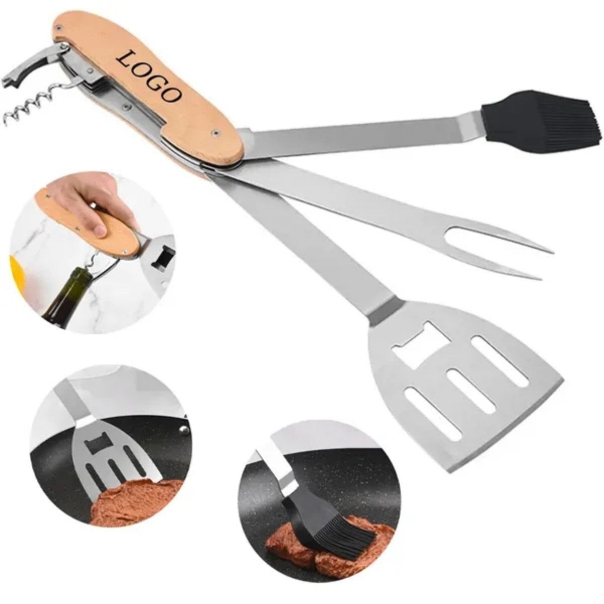 HUPSTL711 5 In 1 Bbq Multi Tool