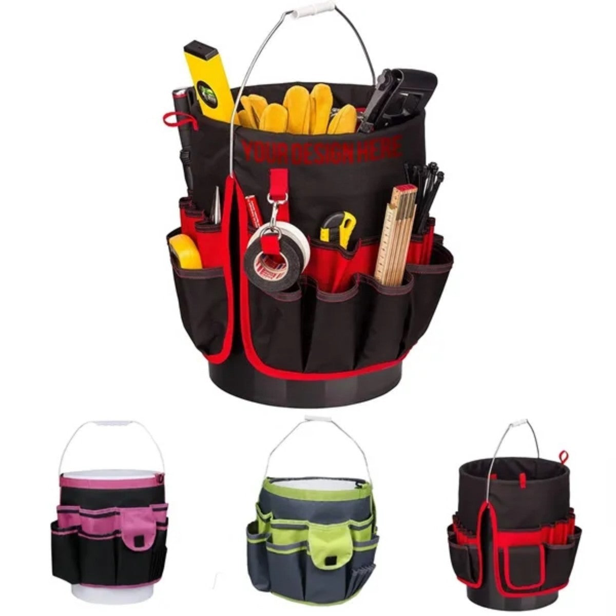 HUPSTL722 Garden Bucket Caddy Tool Organizer Bag