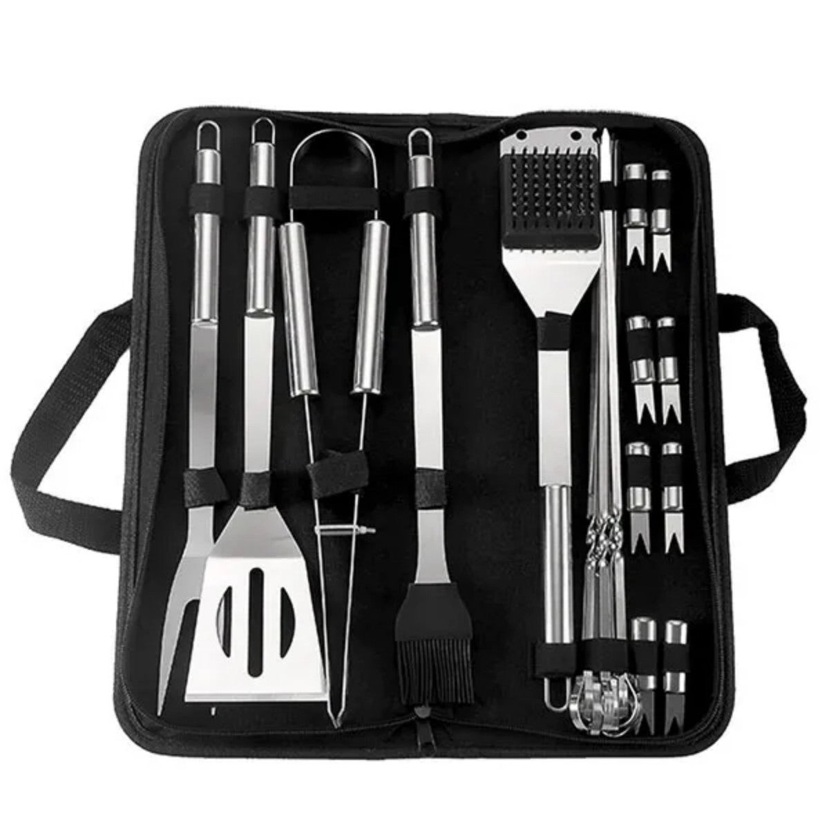 HUPSTL727 Grill Set Steel for Men BBQ Tools Grilling Accessories