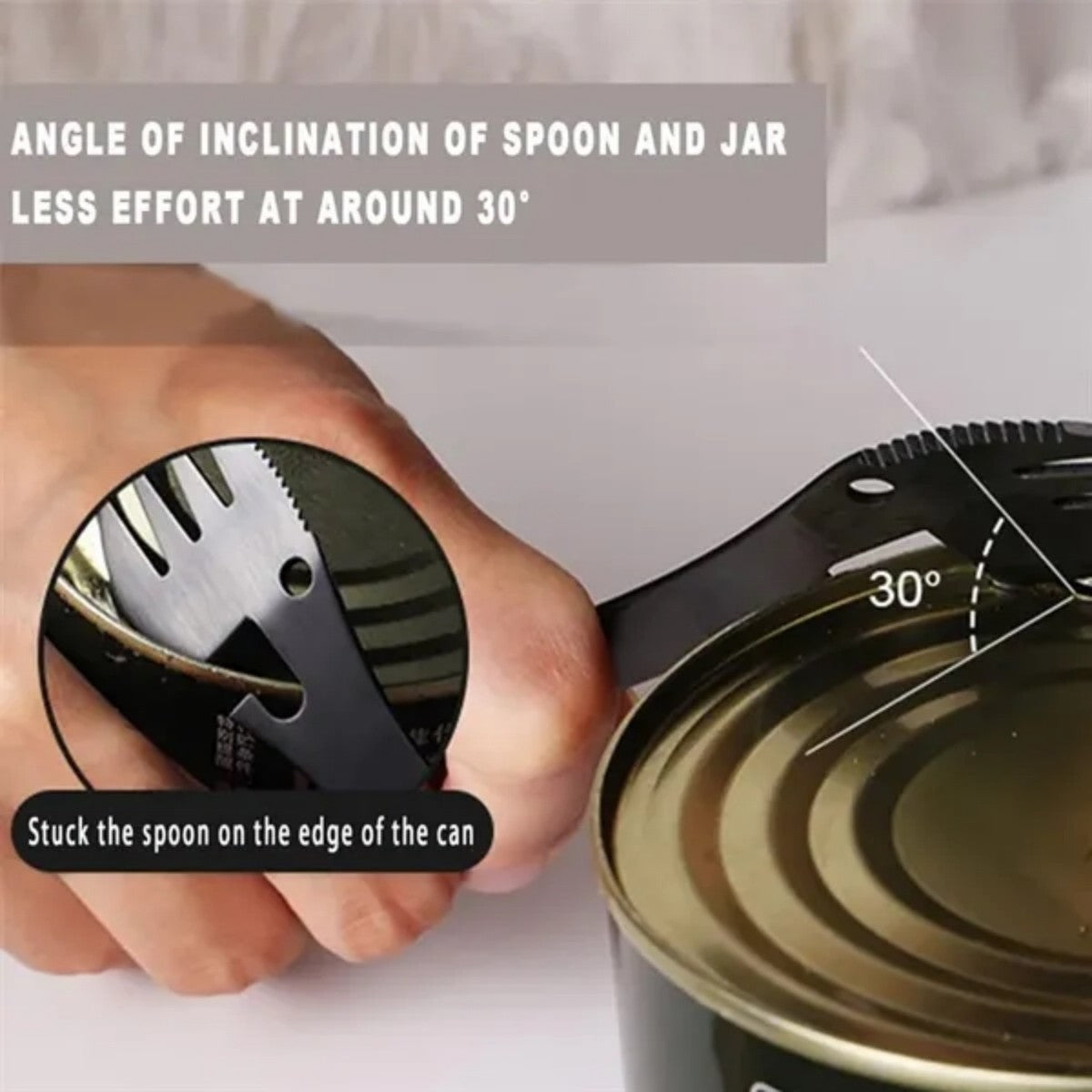 HUPSTL734 Multifunctional Portable Stainless Steel Fork Spoon