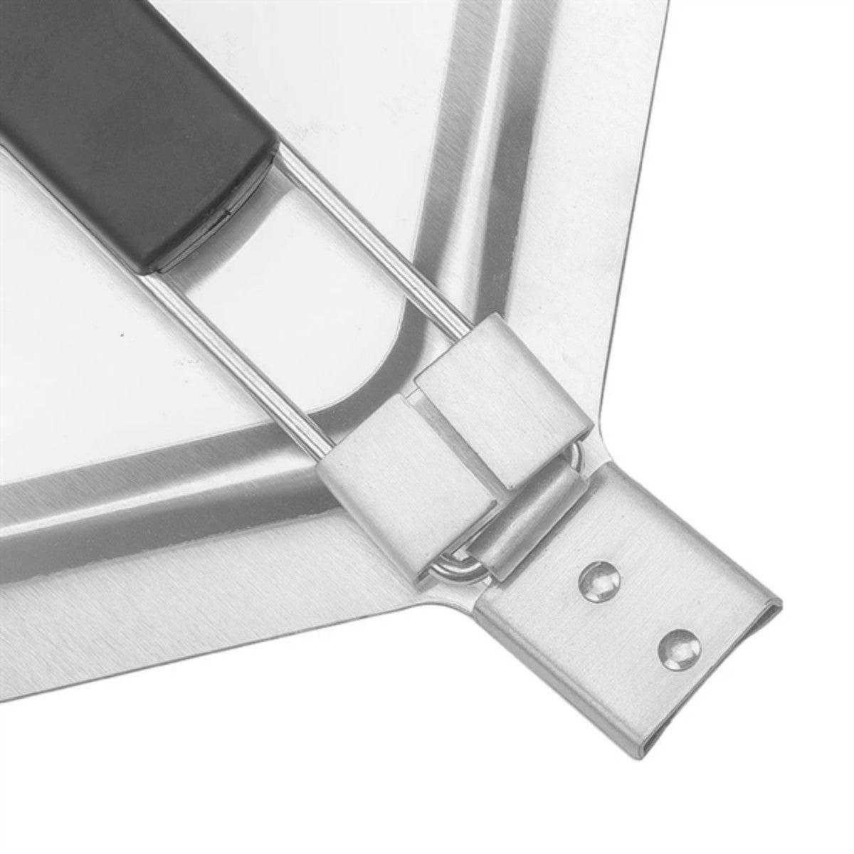 HUPSTL735 Stainless Steel Metal Pizza Paddle With Folding Handle