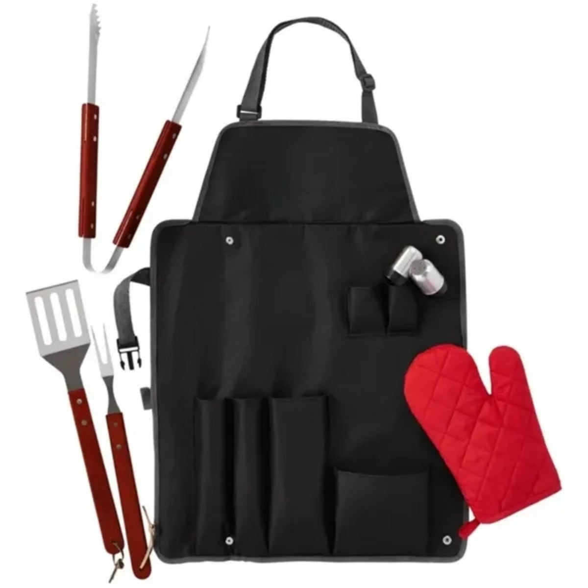 HUPSTL736 7 Pieces BBQ Apron Set