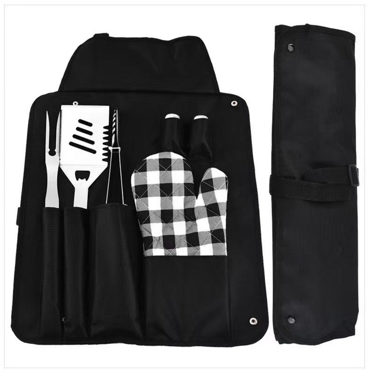 HUPSTL736 7 Pieces BBQ Apron Set